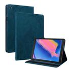 For Samsung Tab A 8.0 2019 T290/T295/T297 Butterfly Flower Embossed Leather Tablet Case(Blue) - 1