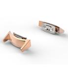 For Galaxy S2 & R720 Stainless Steel Watch Band With Metal Head(Rose Gold) - 1