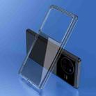 For vivo X80 Ice Crystal PC + TPU Phone Case(Transparent Black) - 1