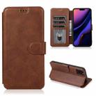 For iPhone 11 Pro Max Shockproof PU + TPU Leather Phone Case (Brown) - 1