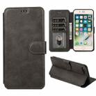 Shockproof PU + TPU Leather Phone Case For iPhone 8 Plus / 7 Plus(Black) - 1