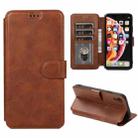 For iPhone XR Shockproof PU + TPU Leather Phone Case(Brown) - 1