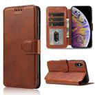 For iPhone XS Max Shockproof PU + TPU Leather Phone Case(Brown) - 1