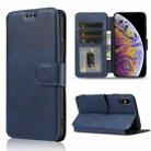 For iPhone XS Max Shockproof PU + TPU Leather Phone Case(Blue) - 1