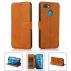 For OPPO A7 Shockproof PU + TPU Leather Phone Case(Khaki) - 1