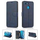 For OPPO A7 Shockproof PU + TPU Leather Phone Case(Blue) - 1