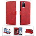 For OPPO A52 Shockproof PU + TPU Leather Phone Case(Red) - 1