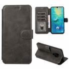 For Huawei Mate 20 Shockproof PU + TPU Leather Phone Case(Black) - 1