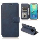 For Huawei Mate 20 Pro Shockproof PU + TPU Leather Phone Case(Blue) - 1
