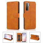 For Huawei nova 7 SE Shockproof PU + TPU Leather Phone Case(Khaki) - 1