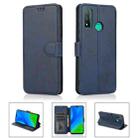 For Huawei P Smart 2020 Shockproof PU + TPU Leather Phone Case(Blue) - 1