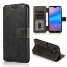 For Huawei P20 Lite Shockproof PU + TPU Leather Phone Case(Black) - 1