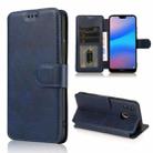 For Huawei P20 Lite Shockproof PU + TPU Leather Phone Case(Blue) - 1