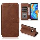 For Huawei P30 Lite Shockproof PU + TPU Leather Phone Case(Brown) - 1