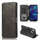 For Huawei Y7 2019 Shockproof PU + TPU Leather Phone Case(Black) - 1