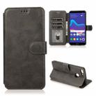 For Huawei Y9 2018 Shockproof PU + TPU Leather Phone Case(Black) - 1