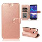 For Huawei Y9 2018 Shockproof PU + TPU Leather Phone Case(Rose Gold) - 1