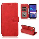 For Huawei Y9 2018 Shockproof PU + TPU Leather Phone Case(Red) - 1