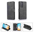 For Huawei P40 Shockproof PU + TPU Leather Phone Case(Black) - 1