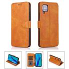For Huawei P40 Lite Shockproof PU + TPU Leather Phone Case(Khaki) - 1