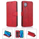 For Huawei P40 Lite Shockproof PU + TPU Leather Phone Case(Red) - 1