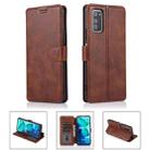 For Honor V30 Shockproof PU + TPU Leather Phone Case(Brown) - 1