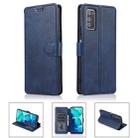 For Honor V30 Shockproof PU + TPU Leather Phone Case(Blue) - 1