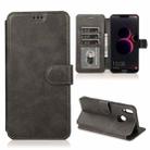 For Honor 8C Shockproof PU + TPU Leather Phone Case(Black) - 1