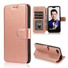 For Honor 10 Shockproof PU + TPU Leather Phone Case(Rose Gold) - 1