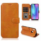 For Honor 10 Lite Shockproof PU + TPU Leather Phone Case(Khaki) - 1