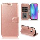 For Honor 10 Lite Shockproof PU + TPU Leather Phone Case(Rose Gold) - 1