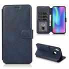 For Honor 10 Lite Shockproof PU + TPU Leather Phone Case(Blue) - 1