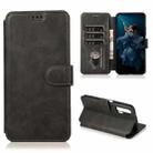 For Honor 20 Pro Shockproof PU + TPU Leather Phone Case(Black) - 1