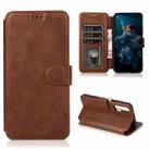 For Honor 20 Pro Shockproof PU + TPU Leather Phone Case(Brown) - 1