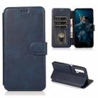 For Honor 20 Pro Shockproof PU + TPU Leather Phone Case(Blue) - 1