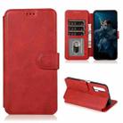 For Honor 20 Pro Shockproof PU + TPU Leather Phone Case(Red) - 1