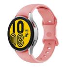 For Samsung Galaxy Watch4 Classic 42mm / Watch4 40mm Butterfly Buckle Silicone Watch Band(Pink) - 1