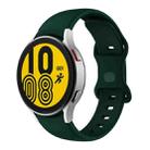 For Samsung Galaxy Watch4 Classic 42mm / Watch4 40mm Butterfly Buckle Silicone Watch Band(Green) - 1