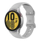 For Samsung Galaxy Watch4 Classic 42mm / Watch4 40mm Butterfly Buckle Silicone Watch Band(Grey) - 1