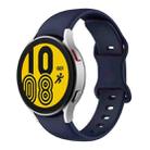 For Samsung Galaxy Watch4 Classic 42mm / Watch4 40mm Butterfly Buckle Silicone Watch Band(Dark Blue) - 1