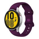 For Samsung Galaxy Watch4 Classic 42mm / Watch4 40mm Butterfly Buckle Silicone Watch Band(Dark Purple) - 1