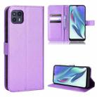 For Motorola Moto G50 5G Global Diamond Texture Leather Phone Case(Purple) - 1