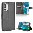 For Motorola Moto G52 4G Diamond Texture Leather Phone Case(Black) - 1