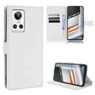 For OPPO Realme GT Neo3 Diamond Texture Leather Phone Case(White) - 1