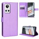 For OPPO Realme GT Neo3 Diamond Texture Leather Phone Case(Purple) - 1