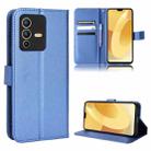 For vivo S12 / V23 5G Diamond Texture Leather Phone Case(Blue) - 1