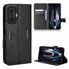 For Xiaomi Poco F4 GT / Redmi K50 Gaming Diamond Texture Leather Phone Case(Black) - 1