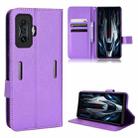 For Xiaomi Poco F4 GT / Redmi K50 Gaming Diamond Texture Leather Phone Case(Purple) - 1