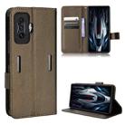 For Xiaomi Poco F4 GT / Redmi K50 Gaming Diamond Texture Leather Phone Case(Brown) - 1