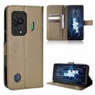 For Xiaomi Black Shark 5 Diamond Texture Leather Phone Case(Brown) - 1